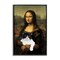 Stupell Industries Mona Lisa Cat Lady Framed Giclee, design by Masters Redux